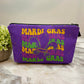 Mardi Gras Diamonds - Water-Resistant Multi-Use Pouch