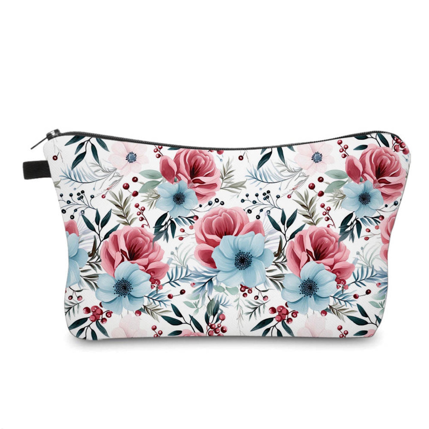 Winter Floral - Water-Resistant Multi-Use Pouch