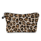 Animal Print Faux Furry - Water-Resistant Pouch Set