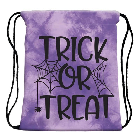 Trick Or Treat Purple - Water-Resistant Drawstring Bag - Backpack