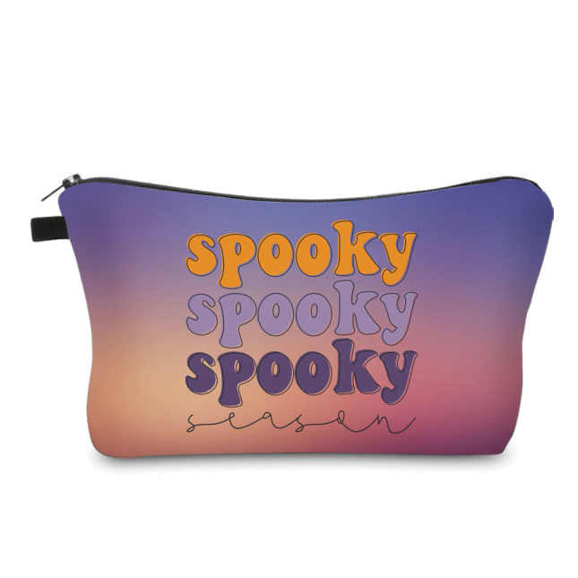 Spooky Season Words - Water-Resistant Multi-Use Pouch