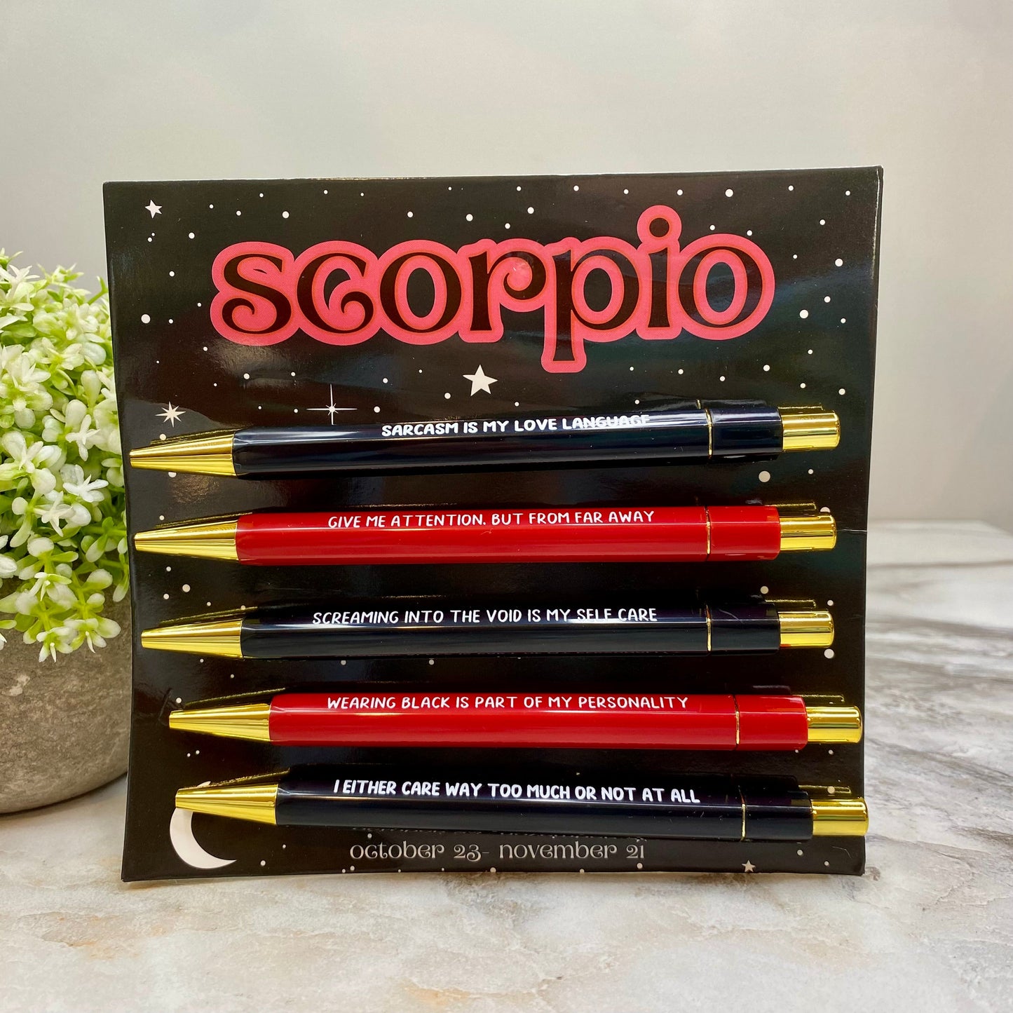 Pen Set - Scorpio - PREORDER 11/14-11/17