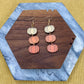 Wooden Dangle Earrings - Fall - Pumpkins