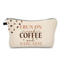 Run On Iced Coffee Sarcasm - Water-Resistant Multi-Use Pouch