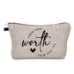 Know Your Worth - Water-Resistant Multi-Use Pouch