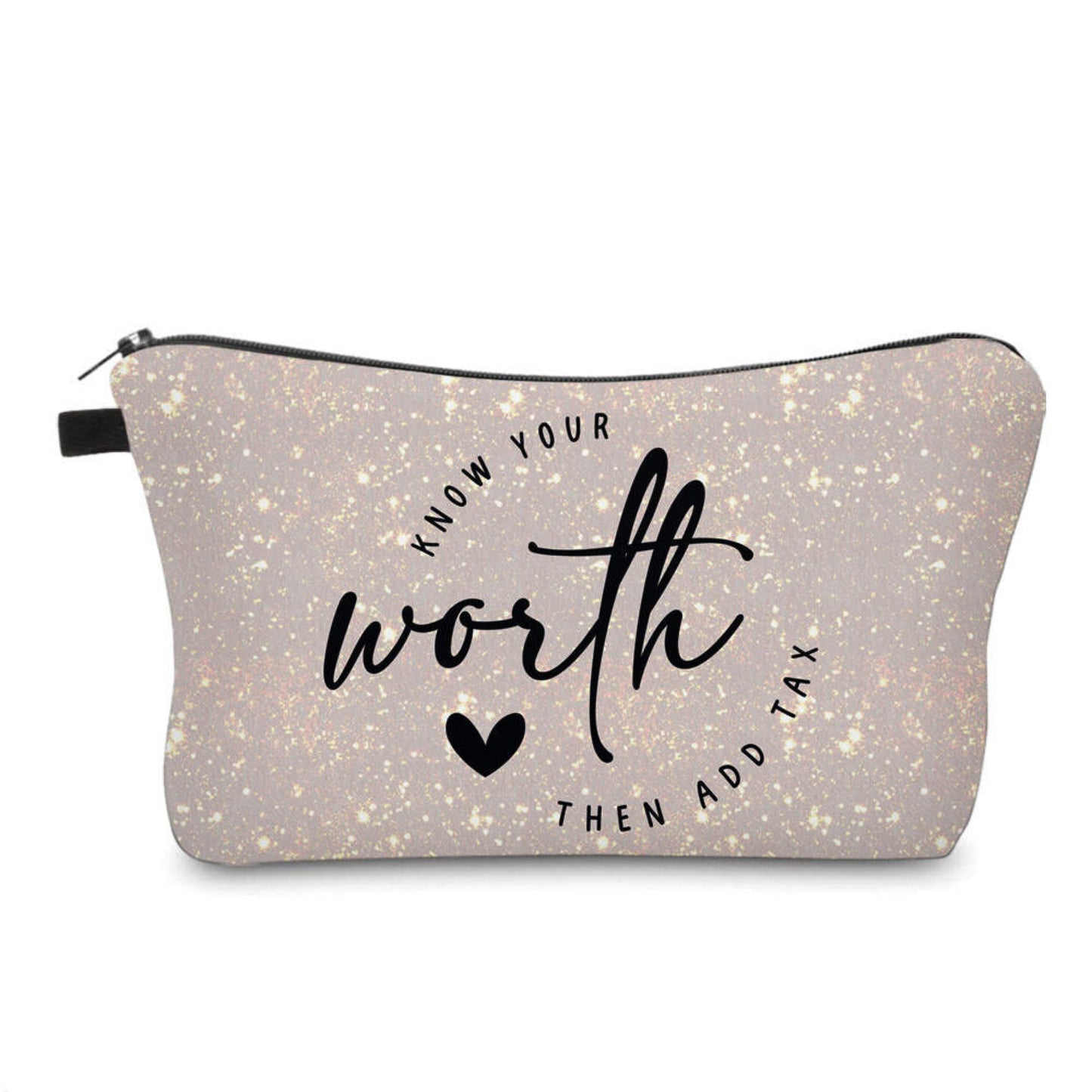 Know Your Worth - Water-Resistant Multi-Use Pouch