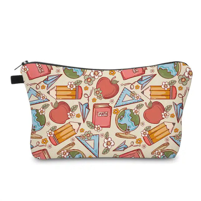 Teacher Floral Math - Water-Resistant Multi-Use Pouch