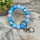 Silicone Bracelet Keychain - Ocean