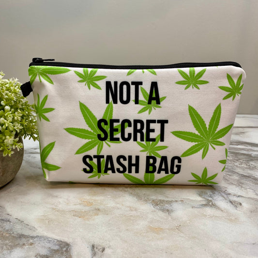 Weed Not Secret Stash - Water-Resistant Multi-Use Pouch