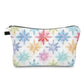 Snowflake on White - Water-Resistant Multi-Use Pouch