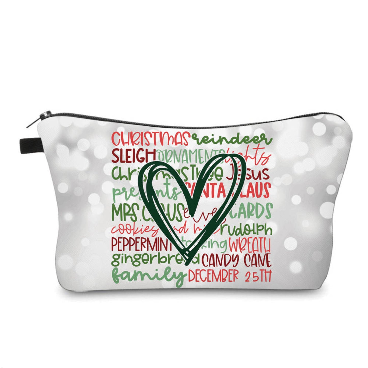 Heart Christmas Things - Water-Resistant Multi-Use Pouch