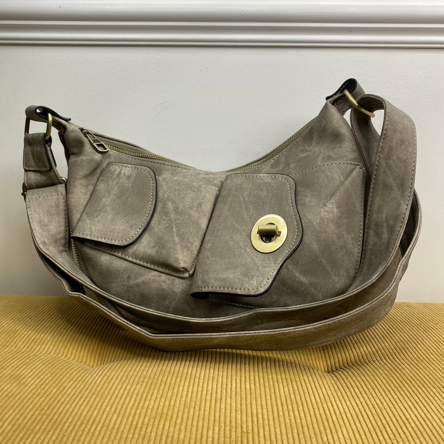 Olivia Hobo Bag - Denim Suede - PREORDER 5/12-5/14