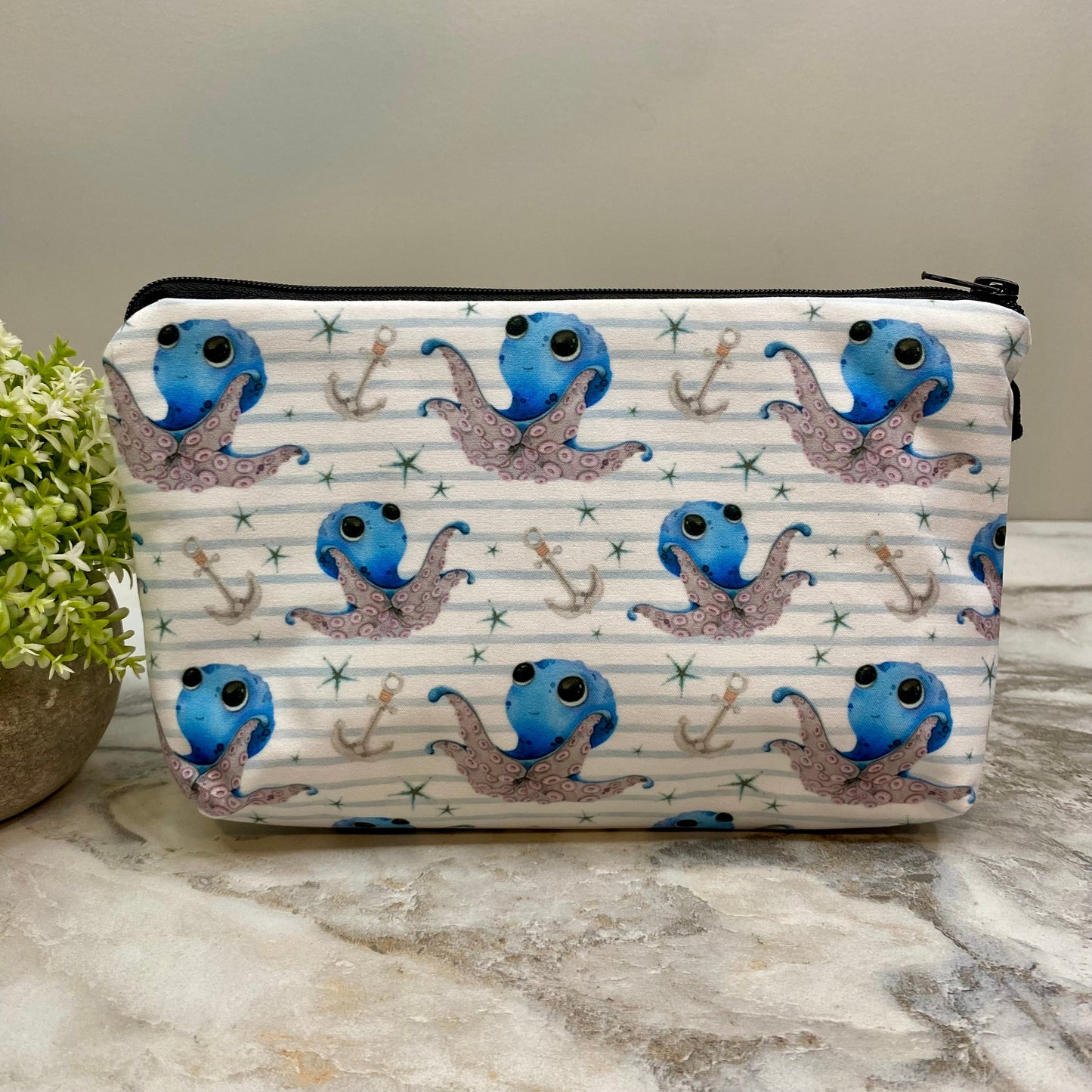 Octopus Stripes - Water-Resistant Multi-Use Pouch