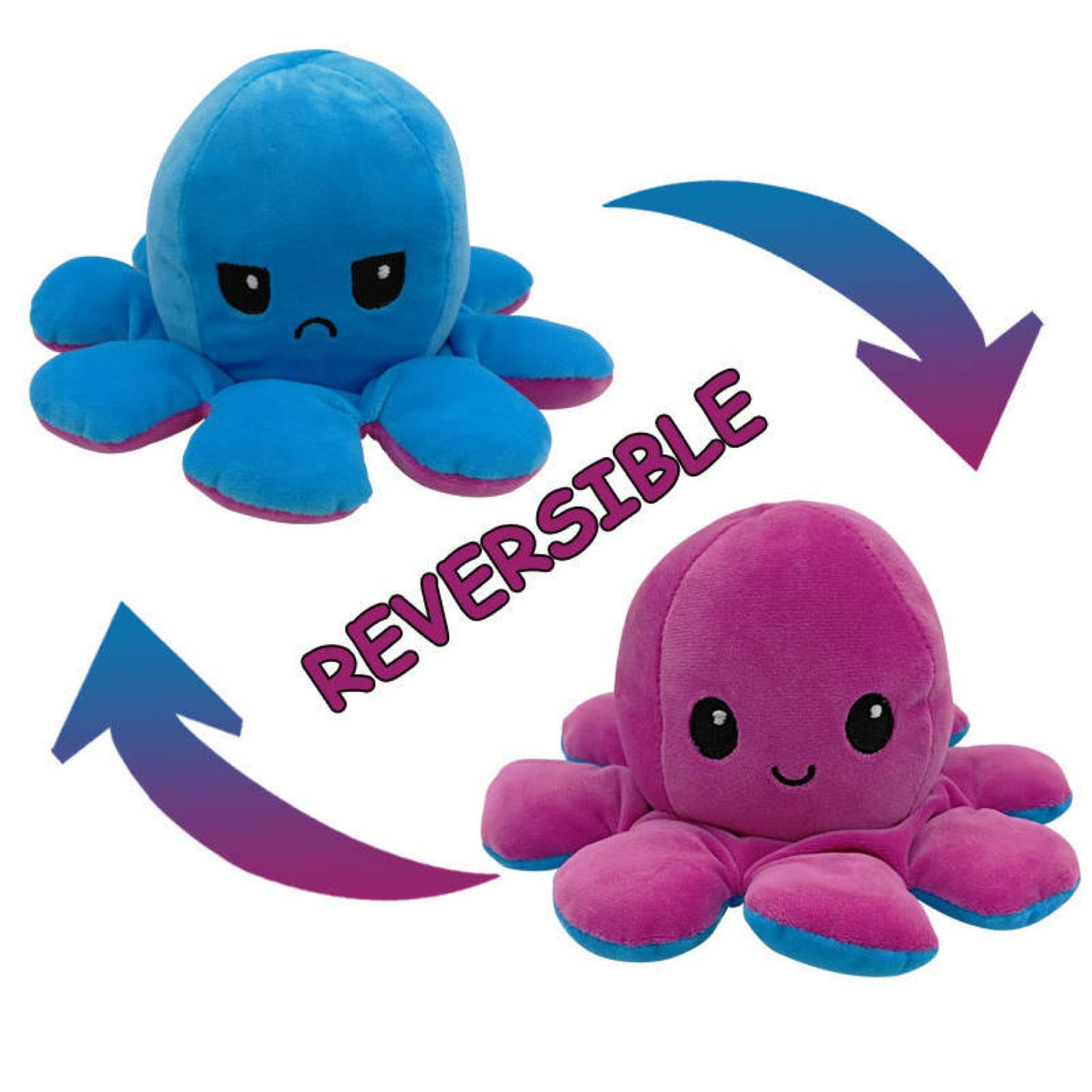 Moody Octopus Reversible Plush