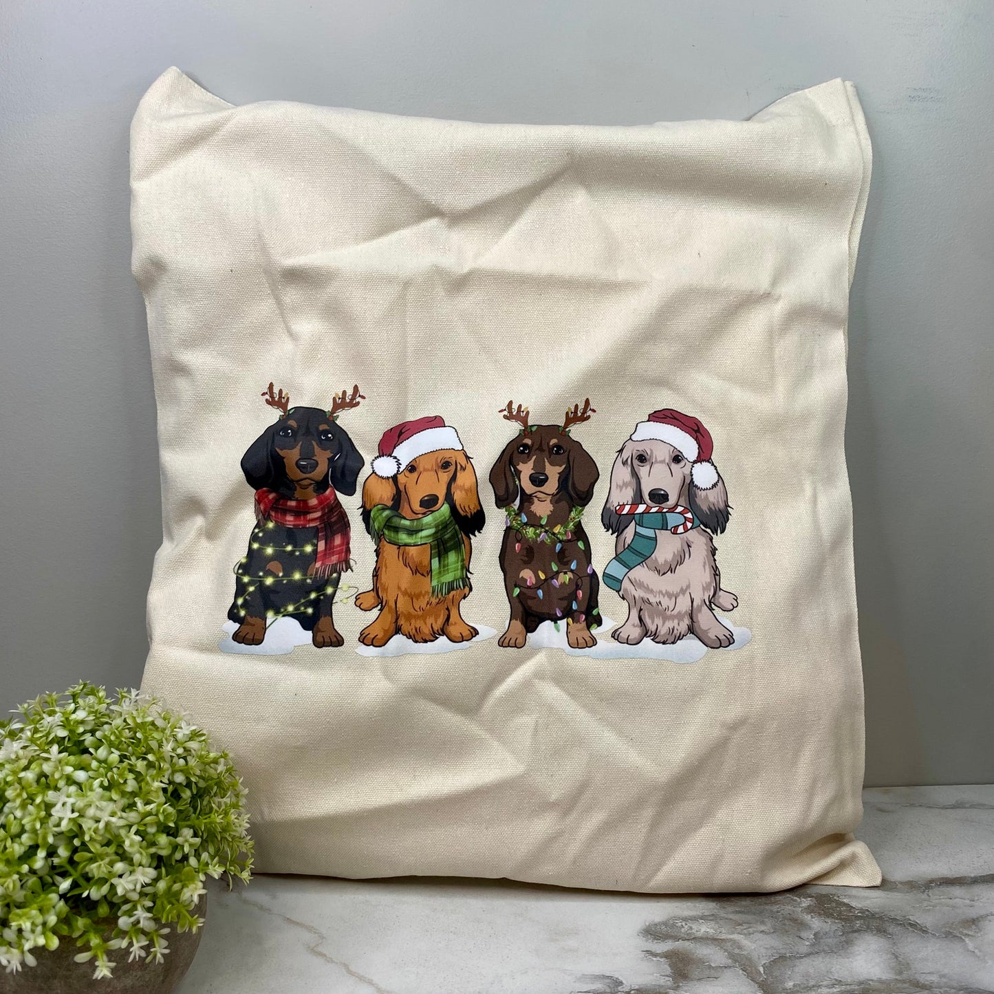 Tote Bag - Christmas - Dachshund