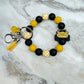 Silicone Bracelet Keychain - Duck Duck Jeep - Yellow