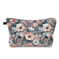 Grey Pink Floral - Water-Resistant Multi-Use Pouch