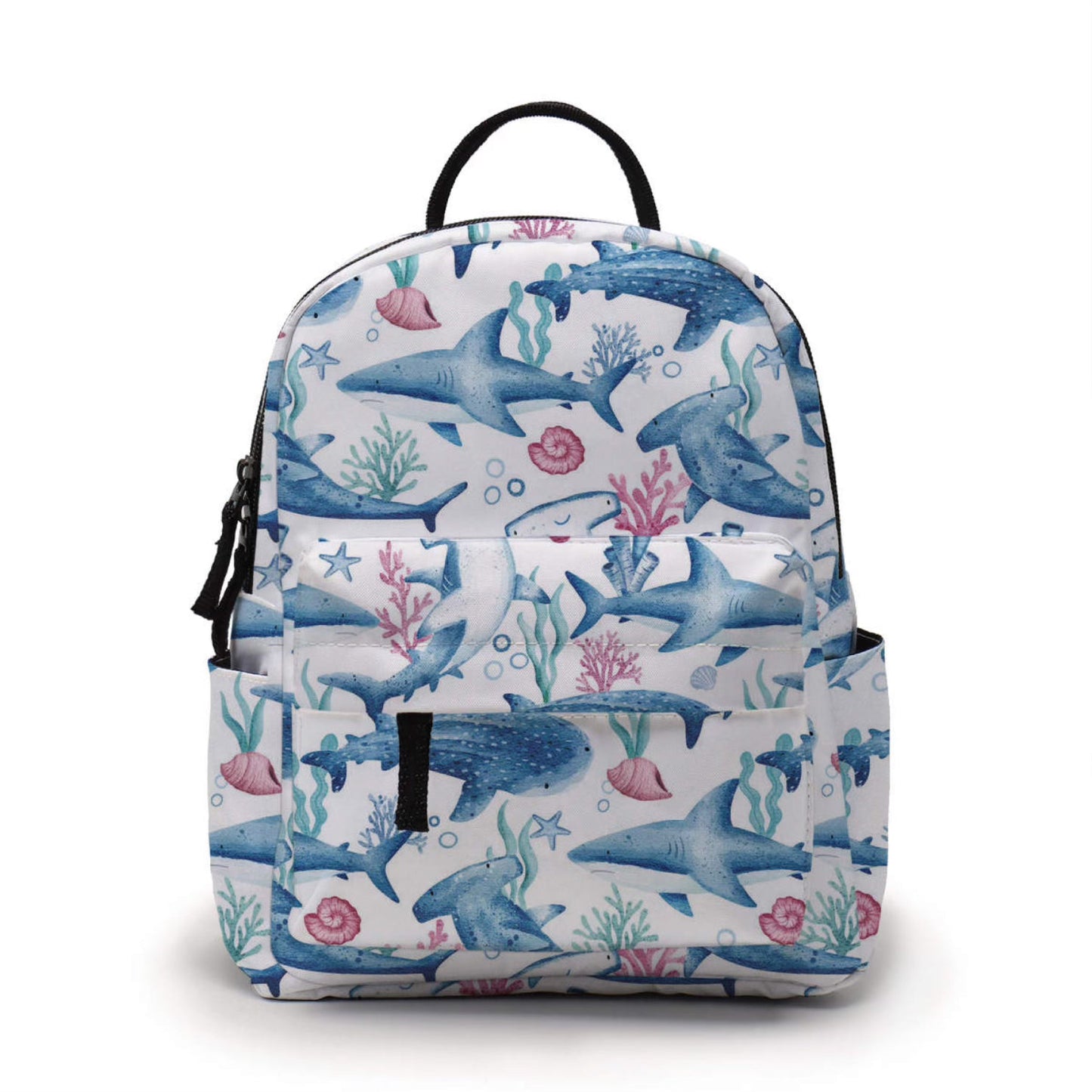 Sharks Under The Sea - Water-Resistant Mini Backpack