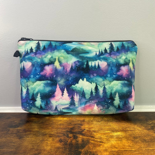 Mint Rainbow Trees - Water-Resistant Multi-Use Pouch