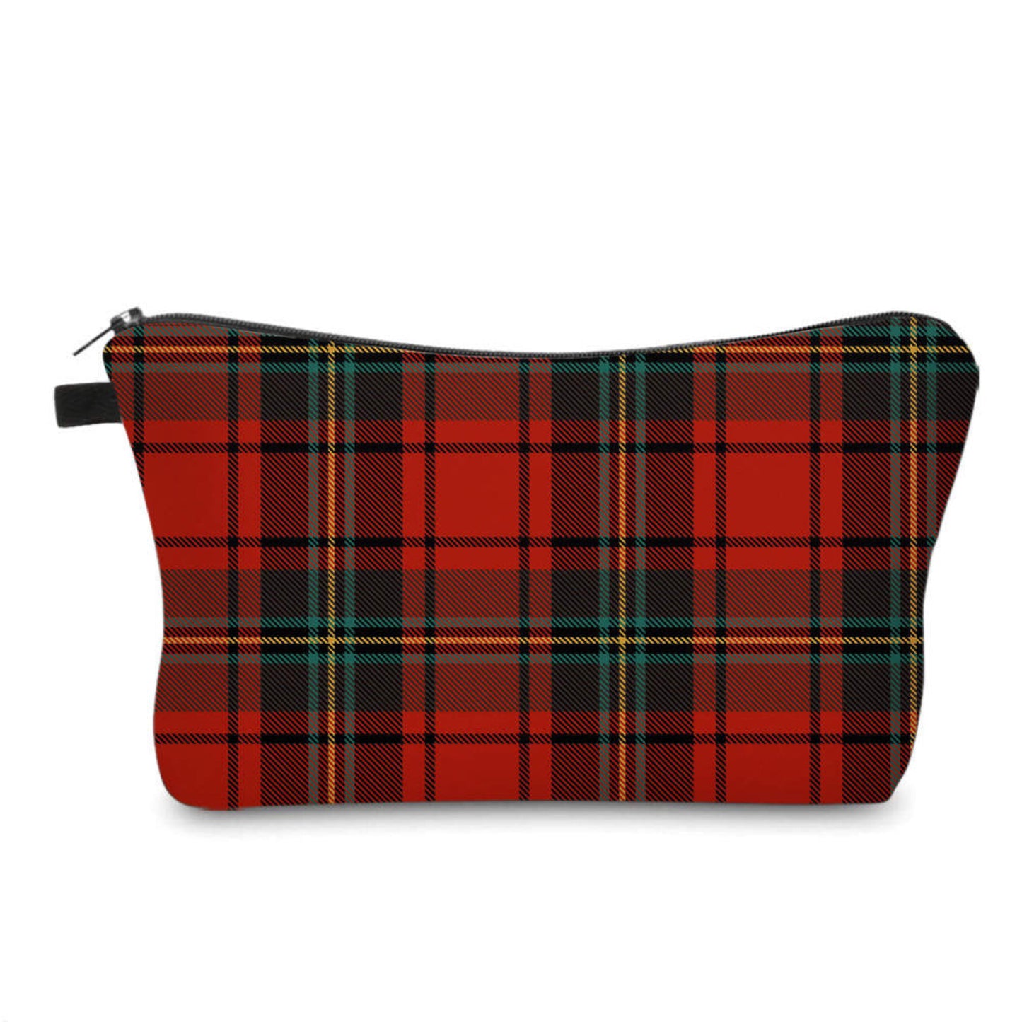 Plaid Red Green - Water-Resistant Multi-Use Pouch