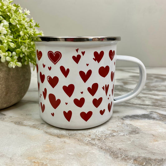 Mug - Valentine’s Day - Hearts on White #2