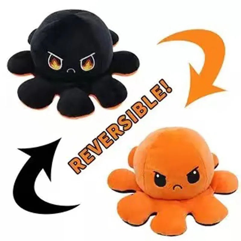 Moody Octopus Reversible Plush