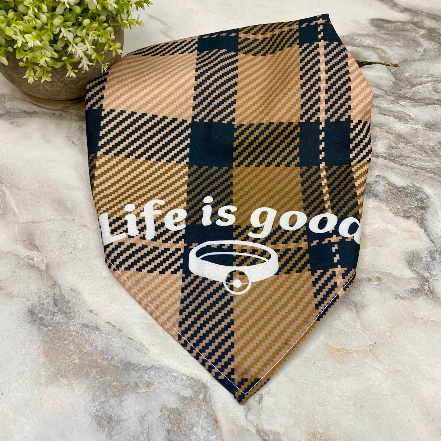 Dog Bandana - Sayings - Life Is Good