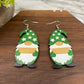 Wooden Dangle Earrings - Christmas - Gnome Sign