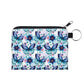 Blue Teal Butterfly - Water-Resistant Mini Pouch w/ Keyring