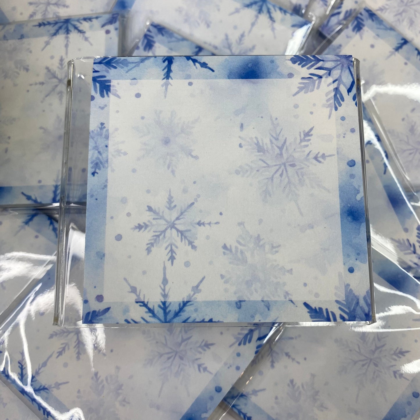 Blue Snowflakes Sticky Stacks