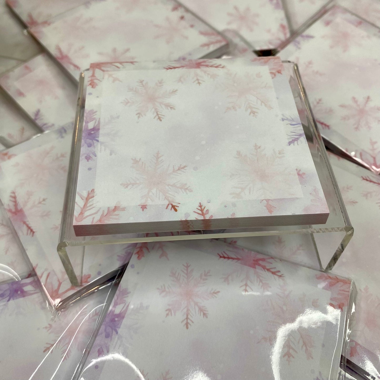 Pink & Purple Snowflakes Sticky Stacks