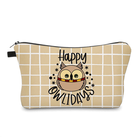 Happy Owlidays - Water-Resistant Multi-Use Pouch