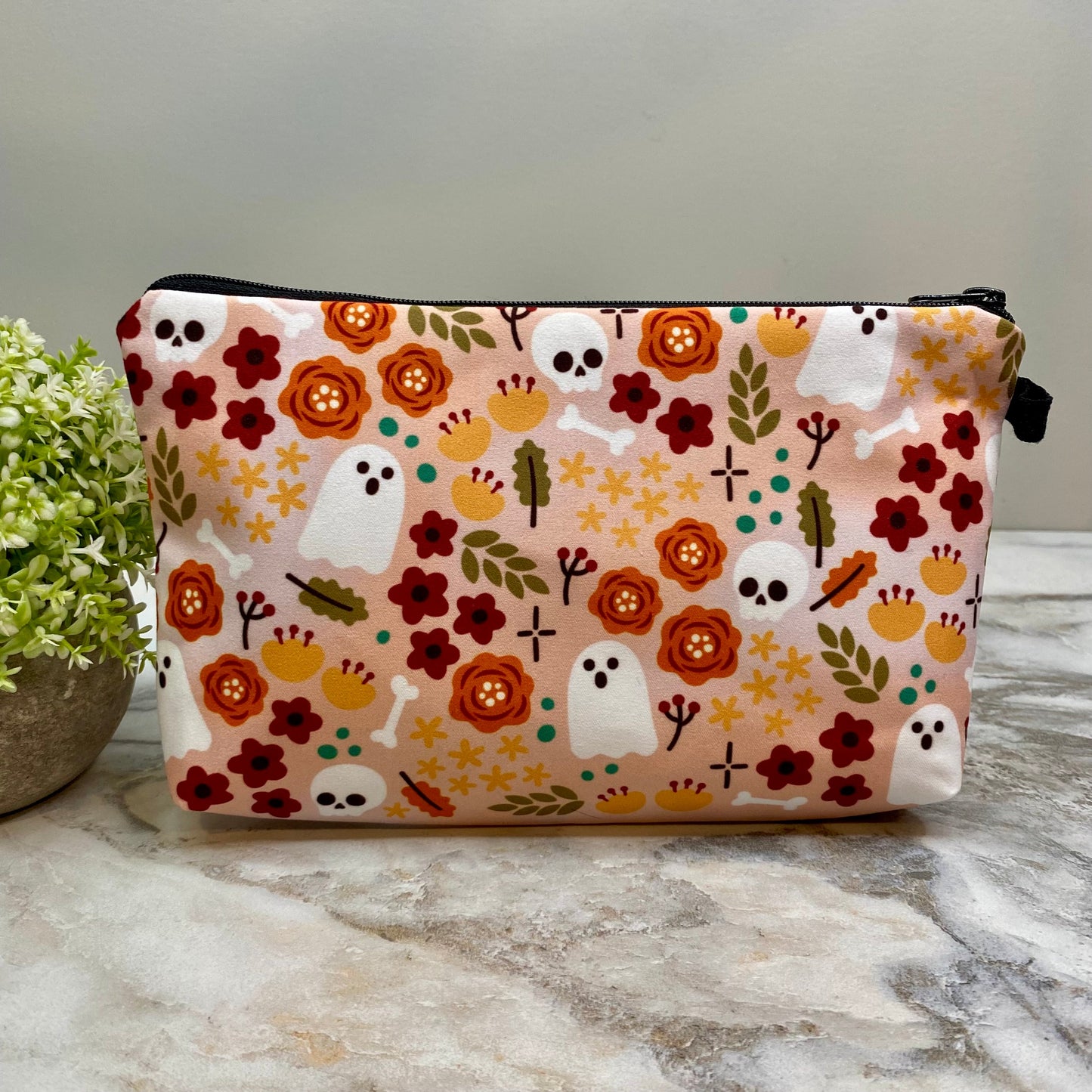 Floral Ghost - Water-Resistant Multi-Use Pouch