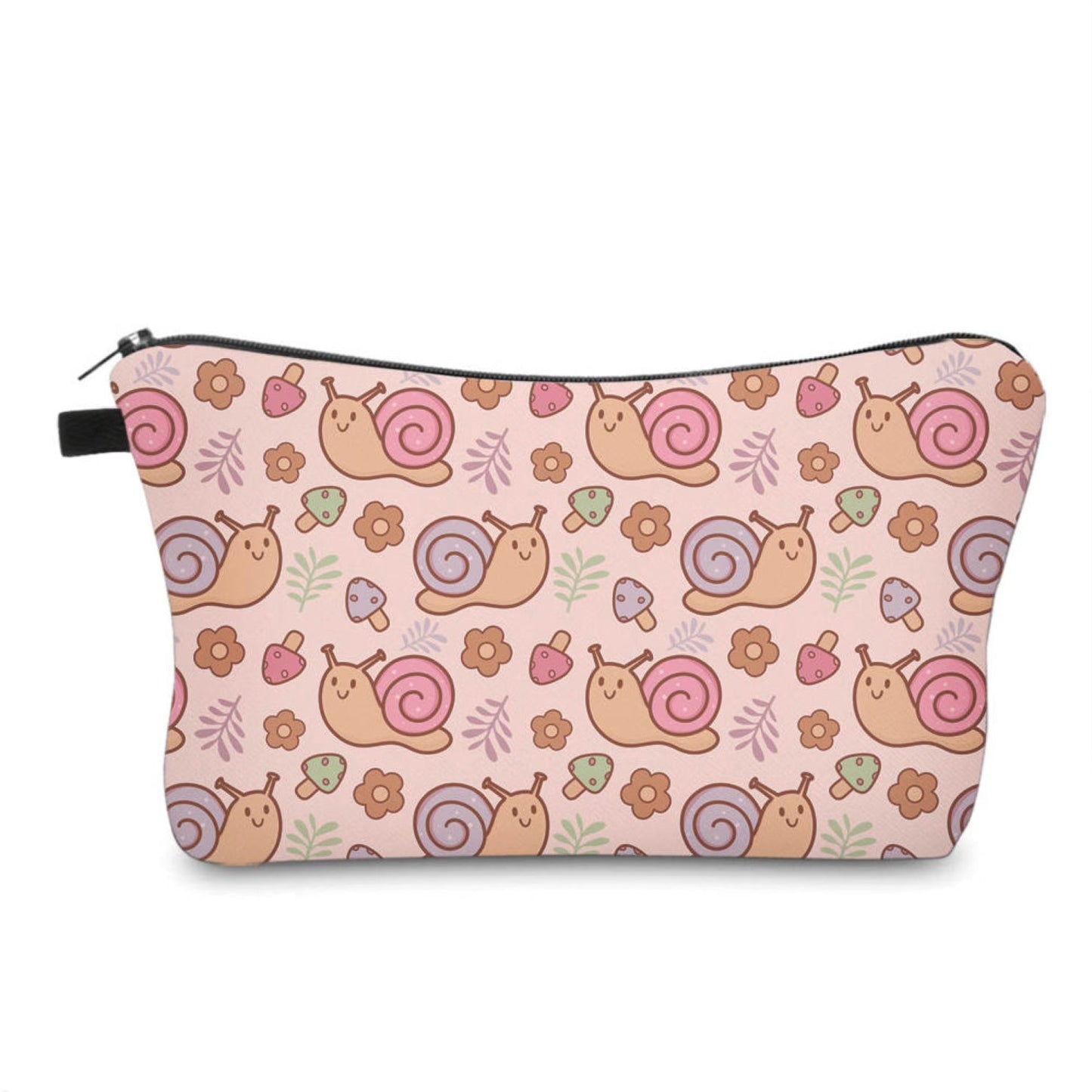 Snails & Mushrooms - Water-Resistant Multi-Use Pouch