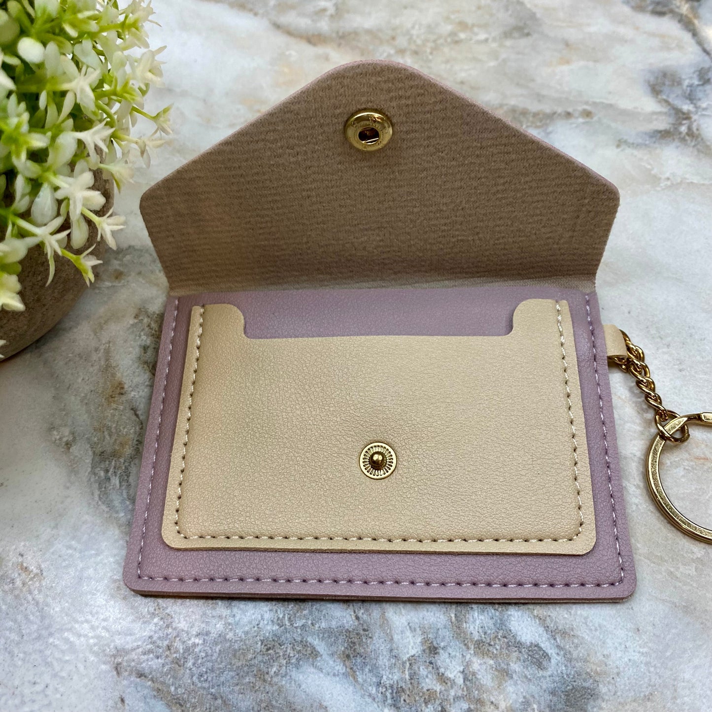 Keychain - Card Holder Wallet - Mauve