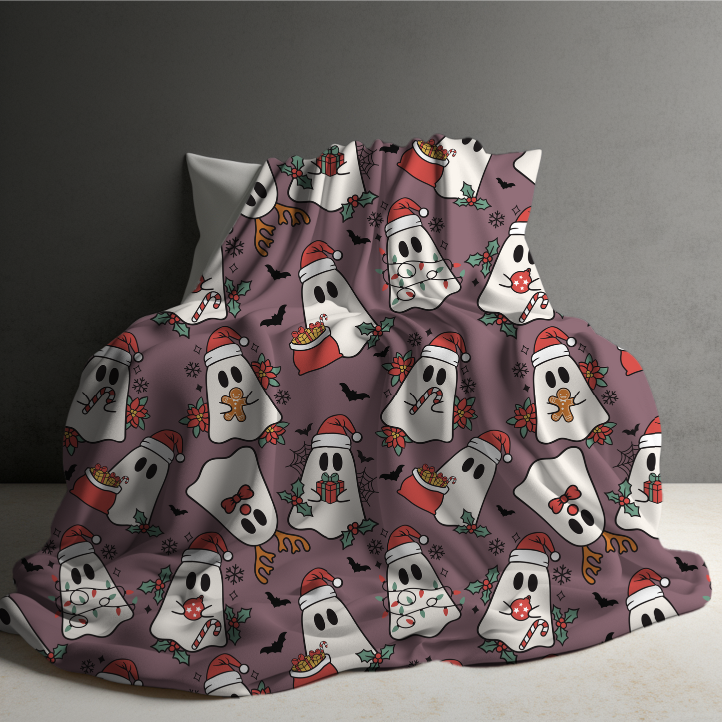 Blanket - Christmas - Ghosts - PREORDER 10/8-10/11