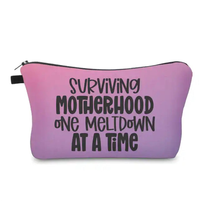 Surviving Motherhood - Water-Resistant Multi-Use Pouch