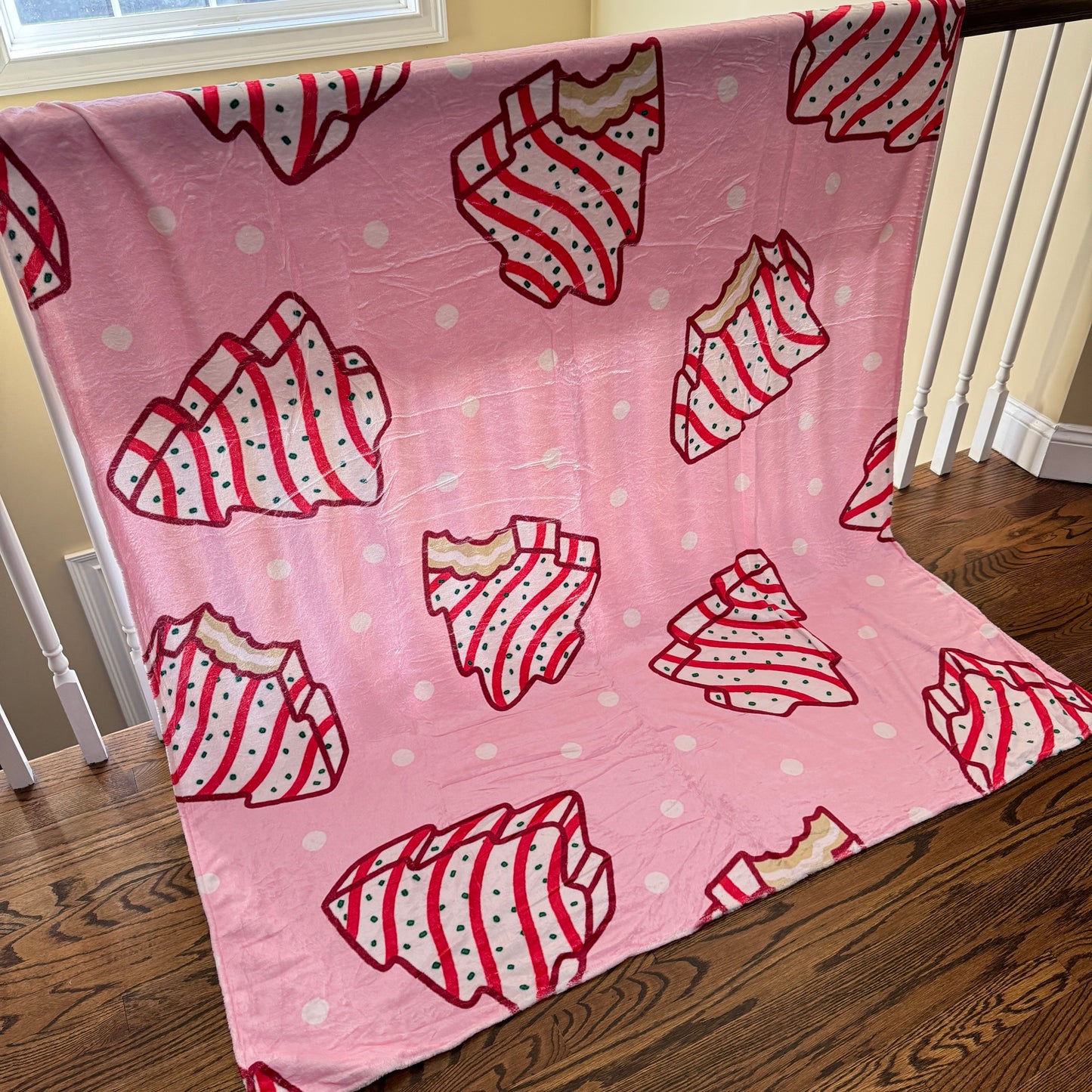 Blanket - Christmas - Pink Christmas Tree Cakes - PREORDER 10/8-10/11