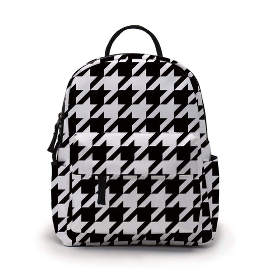 Houndstooth - Water-Resistant Mini Backpack