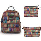 Book Shelves - Water-Resistant Mini Backpack & Pouches Trio