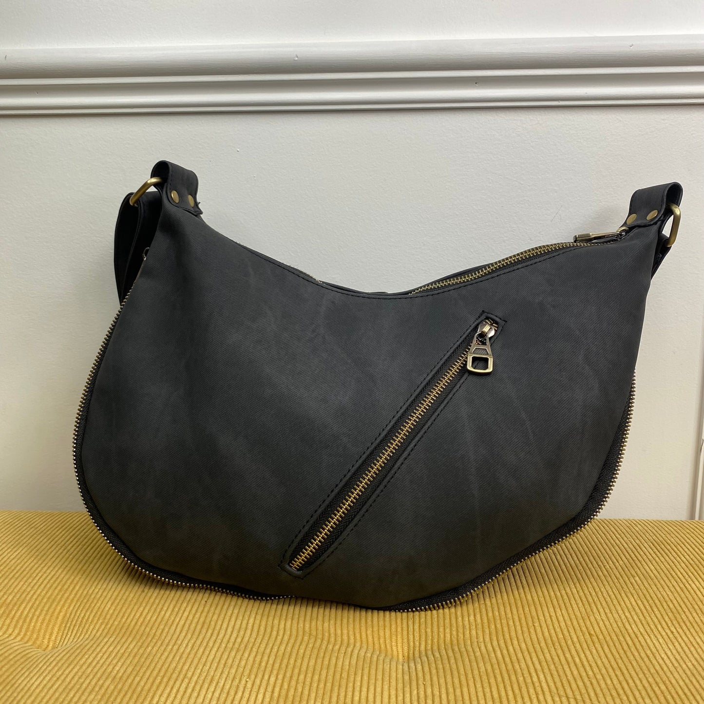 Olivia Hobo Bag - Denim Suede - PREORDER 5/12-5/14