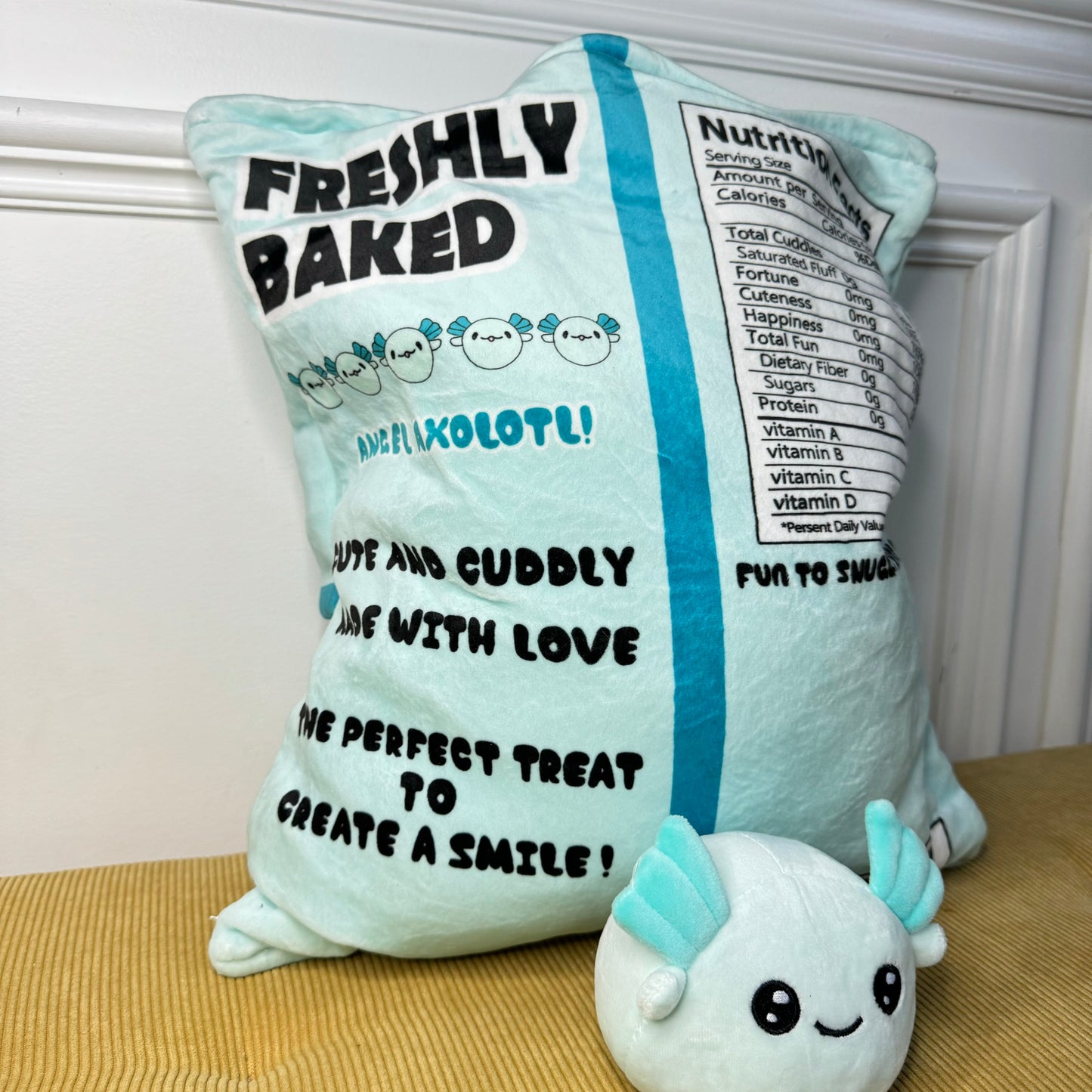 Stuffed Bag of Axolotls - Pink - PREORDER 7/2-7/5