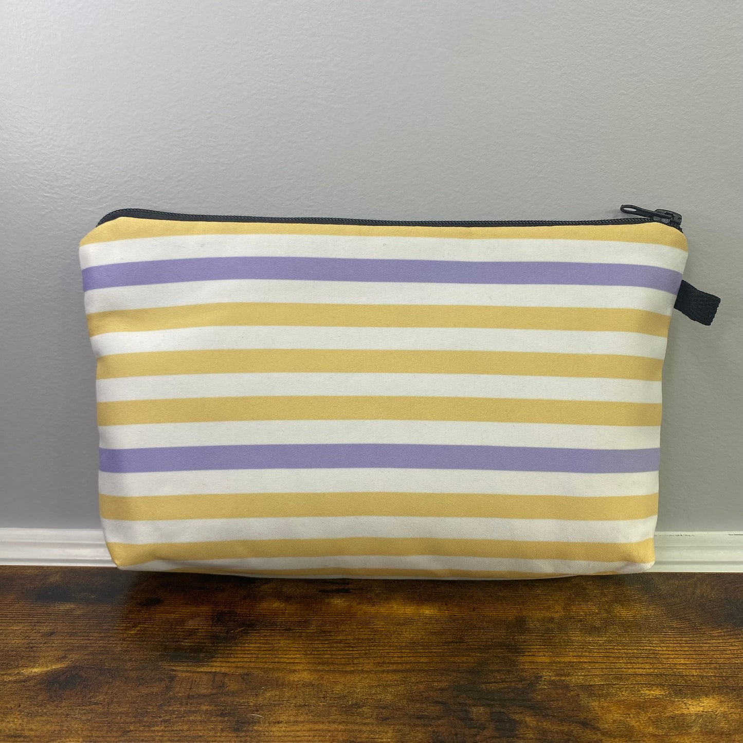 Yellow Purple Stripes - Water-Resistant Multi-Use Pouch