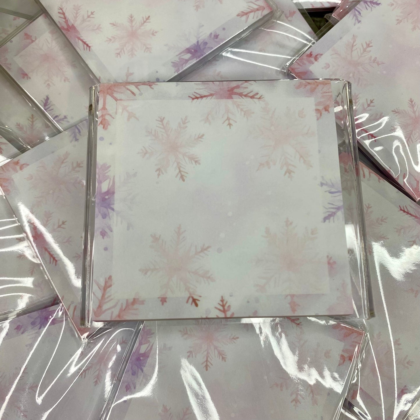 Pink & Purple Snowflakes Sticky Stacks