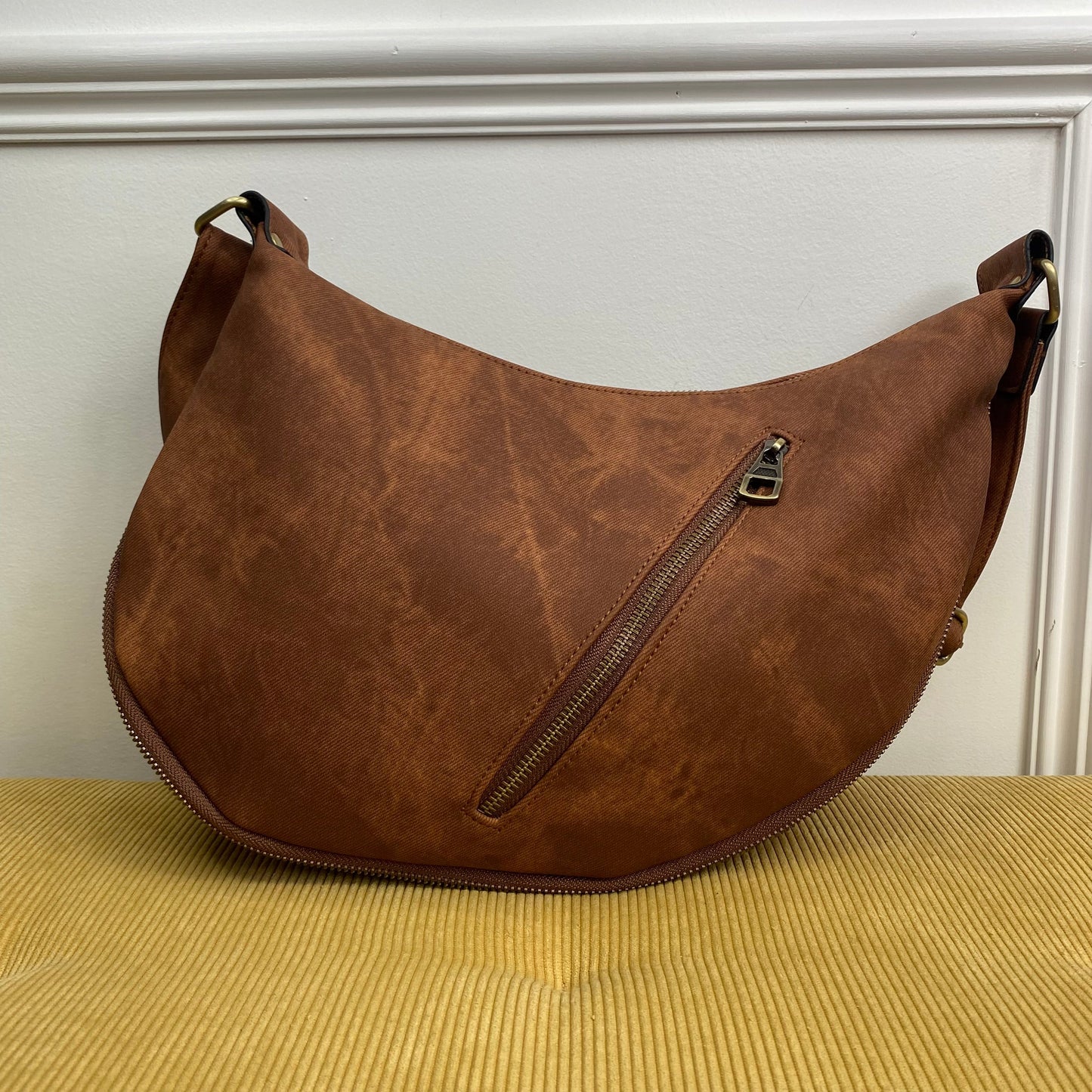 Olivia Hobo Bag - Denim Suede - PREORDER 5/12-5/14