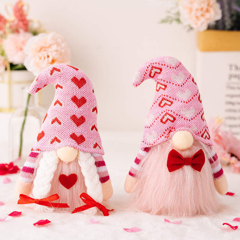 Gnome - Valentine #3 - Pink Heart Hat - PREORDER 12/12