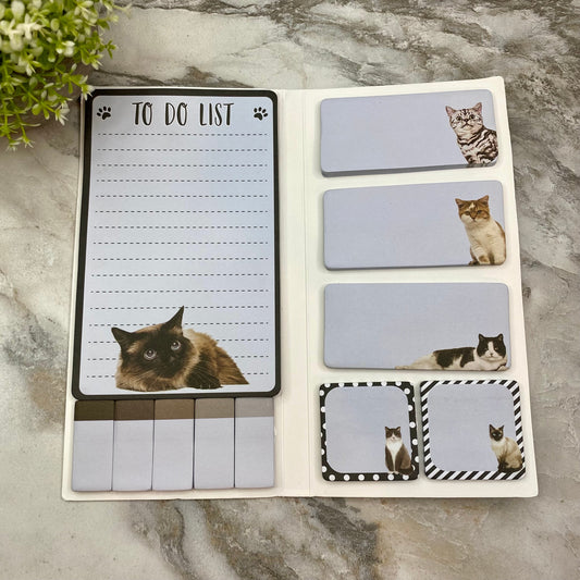 Sticky Note Booklet Set - Life Is Better Cat