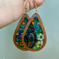 Wooden Teardrop Cutout - Stained Glass Acrylic - #2