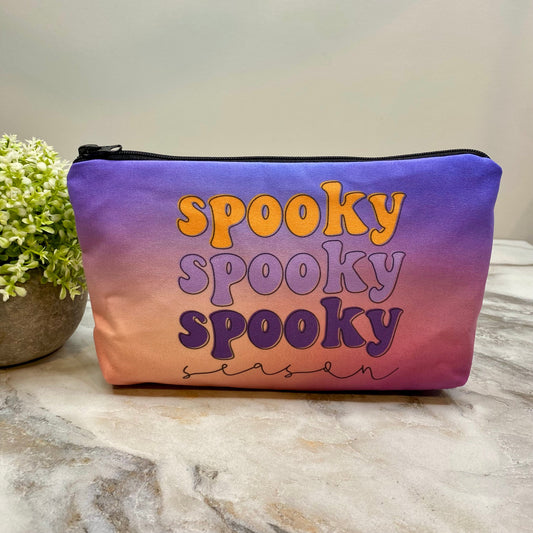 Spooky Season Words - Water-Resistant Multi-Use Pouch