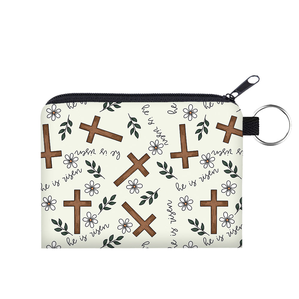 He Is Risen - Water-Resistant Mini Pouch w/ Keyring